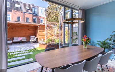 Volledige uitbouw op de Spieghelstraat